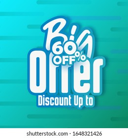 Sale banner template design, Big sale special offer. end of season special offer banner