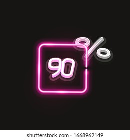 Sale banner template design. Big sale special offer. end of season special offer banner. vector illustration. up to 90% discount.