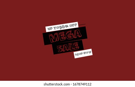 Sale banner template design, Big sale special offer. end of season special offer banner. vector illustration