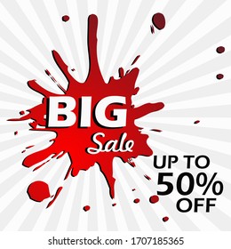 Sale banner template design, Big sale special offer.Sale banner template design, Big sale special up to 50% off ,season special offer banner. vector illustration.