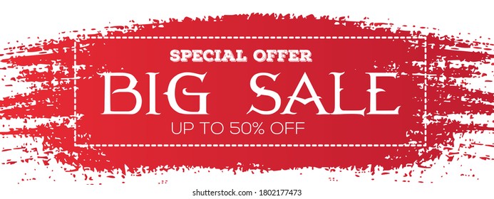 Sale banner template design, Big sale special offer. Vector illustration
