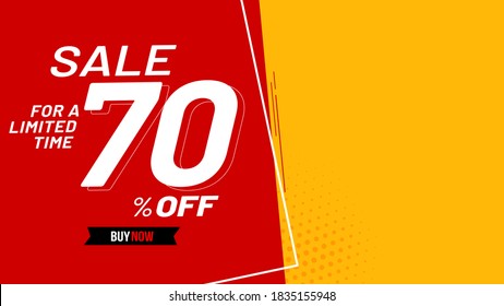 Sale banner template design, Big sale special offer. 