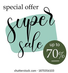 Sale banner template design, big sale special offer. end of season special offer banner. vector illustration.