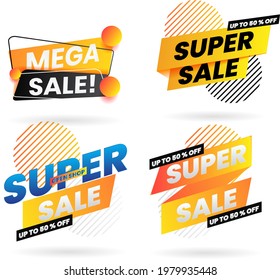 Sale banner template design and Big sale special offer