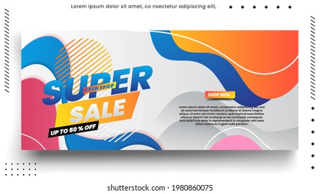 Sale banner template design and Big sale special offer