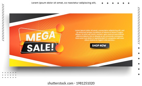 Sale banner template design and Big sale special offer