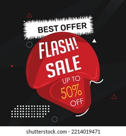 Sale banner template design, Big sale special offer, end of season Super Flash Sale banner, Promotion marketing material, Up to 50 percent discount 