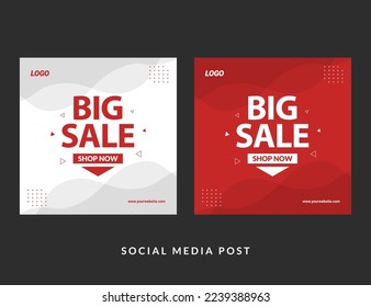 Sale Banner Template Design, Big sale Special offer. Good used for banner and social media post - EPS 10 Vector