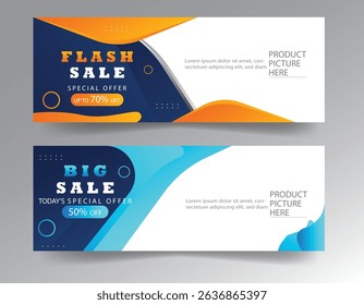 sale banner template design  big sale  flash sale. modern banner design.