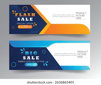 sale banner template design  big sale  flash sale. modern banner design.