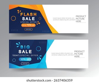 sale banner template design  big sale  flash sale. modern banner design.