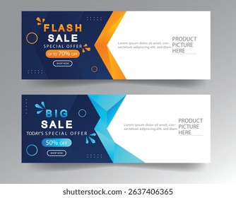 sale banner template design  big sale  flash sale. modern banner design.