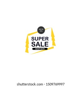 Sale banner template design for business