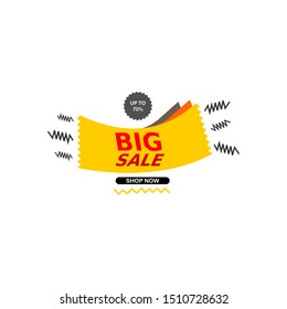 Sale banner template design for business