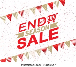 Sale banner template design, End of season sale, sale promotions, Template background, Vector EPS10.