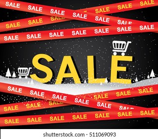 Sale banner template design, End of year sale, sale promotions, Template background, Vector EPS10.