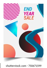 Sale banner template design, End of year sale, sale promotions, Modern and colorful Template background, Vector EPS10.