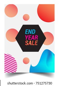 Sale banner template design, End of year sale, sale promotions, Modern and colorful Template background.