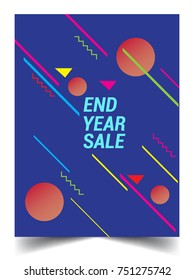 Sale Banner Template Design, End Of Year Sale, Sale Promotions, Modern And Colorful Template Background.