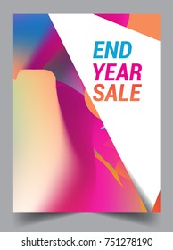 Sale Banner Template Design, End Of Year Sale, Sale Promotions, Modern And Colorful Template Background.