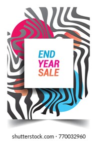 Sale banner template design, End of year sale, sale promotions, Modern and colorful Template background, Vector EPS10.