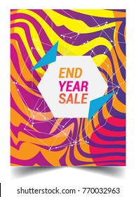 Sale banner template design, End of year sale, sale promotions, Modern and colorful Template background, Vector EPS10.