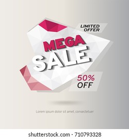 Sale banner template design. EPS 10