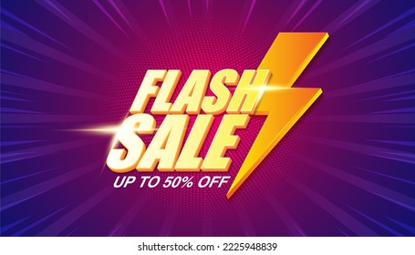 Sale banner template design, flash sale, Big sale special offer.  special offer banner. vector illustration