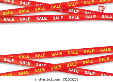 Sale banner template design, frame & template background, Vector EPS10.