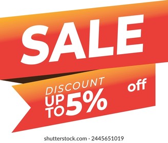 Sale banner template design with geometric background , Big sale special offer up to 5% off. Super Sale, end of season special offer banner. vector illustration.