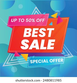 Sale banner template design with geometric background , Big sale special offer up to 80% off. Super Sale, end of season special offer banner. vector illustration.