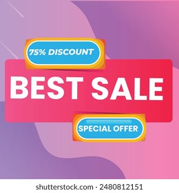 Sale banner template design with geometric background , Big sale special offer up to 80% off. Super Sale, end of season special offer banner. vector illustration.