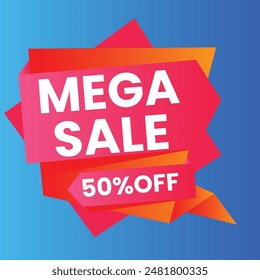 Sale banner template design with geometric background , Big sale special offer up to 80% off. Super Sale, end of season special offer banner. vector illustration.