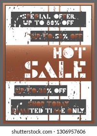 Sale banner template design, Hot sale special offer. Limited time only banner. vector illustration.