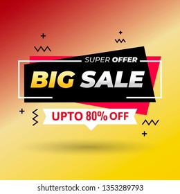 Sale banner template design. Limited Time Offer special banner.