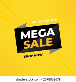 Sale banner template design. mega sale special offer. mega sale special offer banner. banner sale promotion. advertising big discount price. banners space. banners