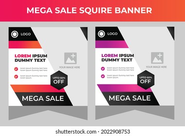 
sale banner template design modern gradient. Vector illustration.social media instagram post