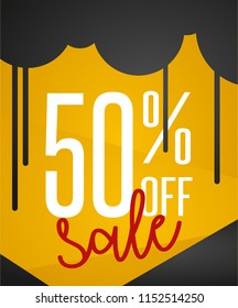 Sale banner template design sale off