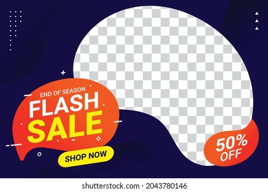 Sale banner template design promotion for web or social media