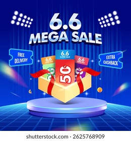 Sale banner template design for social media post