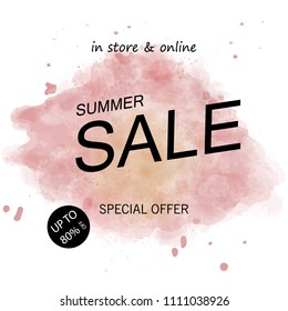Sale banner template design, sale special offer. end of season special offer banner. vector illustration.