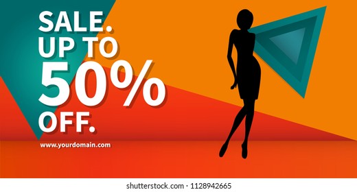 Sale banner template design, special offer. end of season special offer banner. vector illustration.
