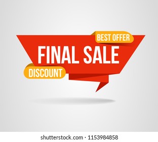 Sale banner template design. special offer, end of season , This weekend only . vector illustration.