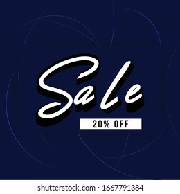 Sale banner template design,  sale special offer. 20% offer. vector illustration.