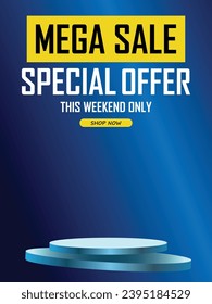 Sale banner template design . Super Sale, end of season special offer banner. vector illustration.