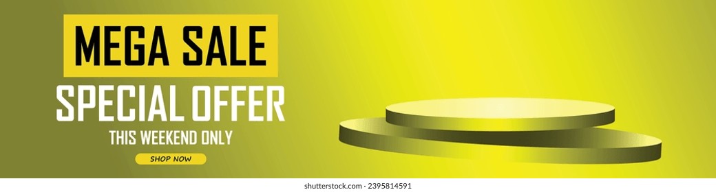 Sale banner template design . Super Sale, end of season special offer banner. vector illustration.
