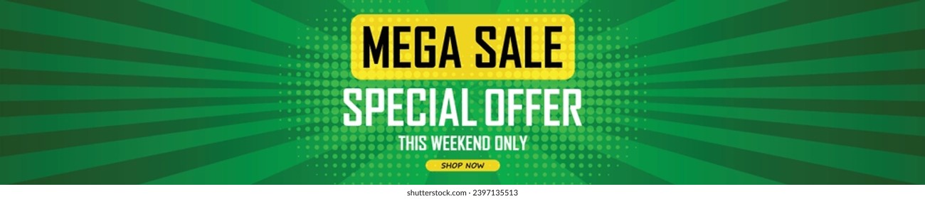 Sale banner template design . Super Sale, end of season special offer banner. vector illustration.