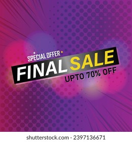 Sale banner template design . Super Sale, end of season special offer banner. vector illustration.