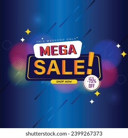 Sale banner template design . Super Sale, end of season special offer banner. vector illustration.