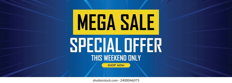 Sale banner template design . Super Sale, end of season special offer banner. vector illustration.